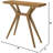 Modern Solid Wood Console Table With Cross-Leg Base, Scandinavian Design Sofa Table For Living Room, Entryway, Or Foyer