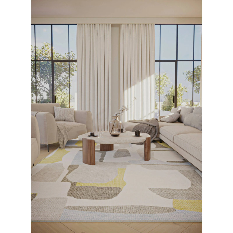 Abstract Indoor Rug, Rectangle 6' x 9'