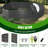 Rokesha Galvanized Raised Garden Beds Outdoor, Oval Round Metal Planter Box (Quartz Gray)-1010096102