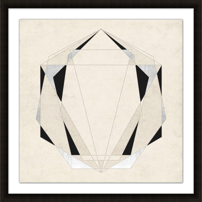 «Sacred Shapes 4» par Christopher Kennedy - peinture encadrée sur papier