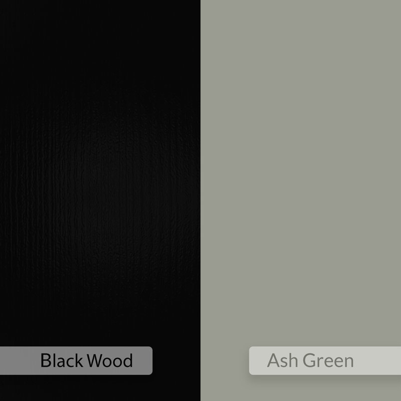 Vale Modern Metal Frame Multi-Purpose Bookshelf & Storage Unit, Black/Ash Green