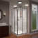 DreamLine Cornerview 36 in. D x 36 in. W x 76 3/4 in. H Framed Sliding Shower Enclosure
