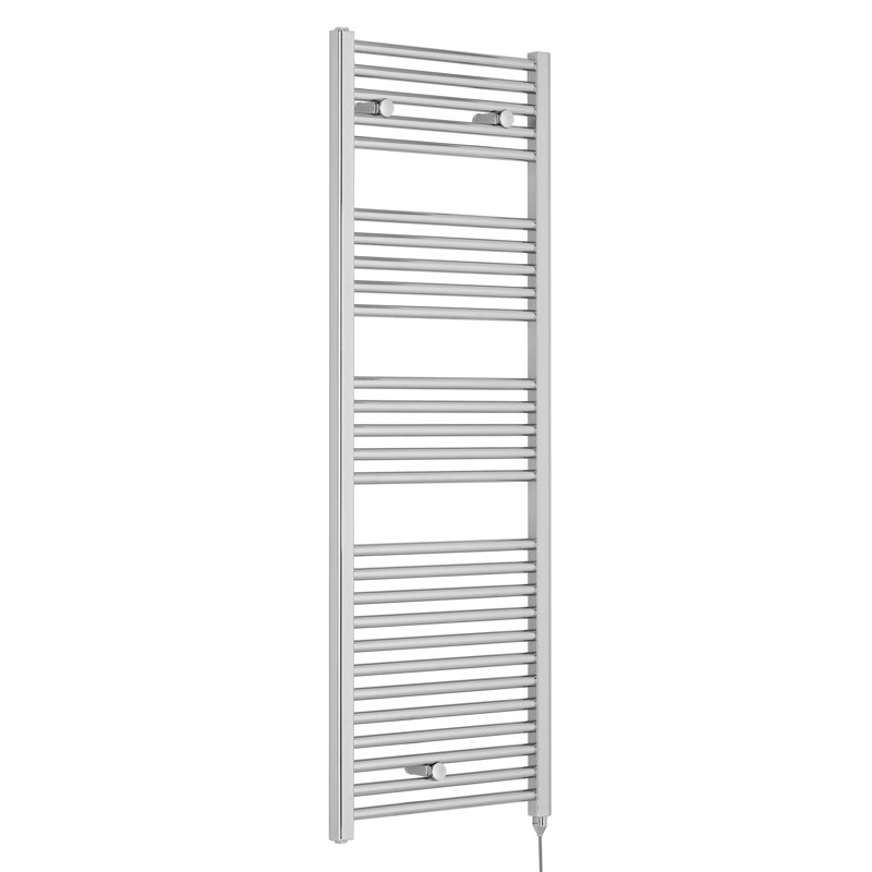 Spa Collection Straight Towel Rail Heated Towel Rails, 137.5cm H x 48cm W x 3cm D, Chrome