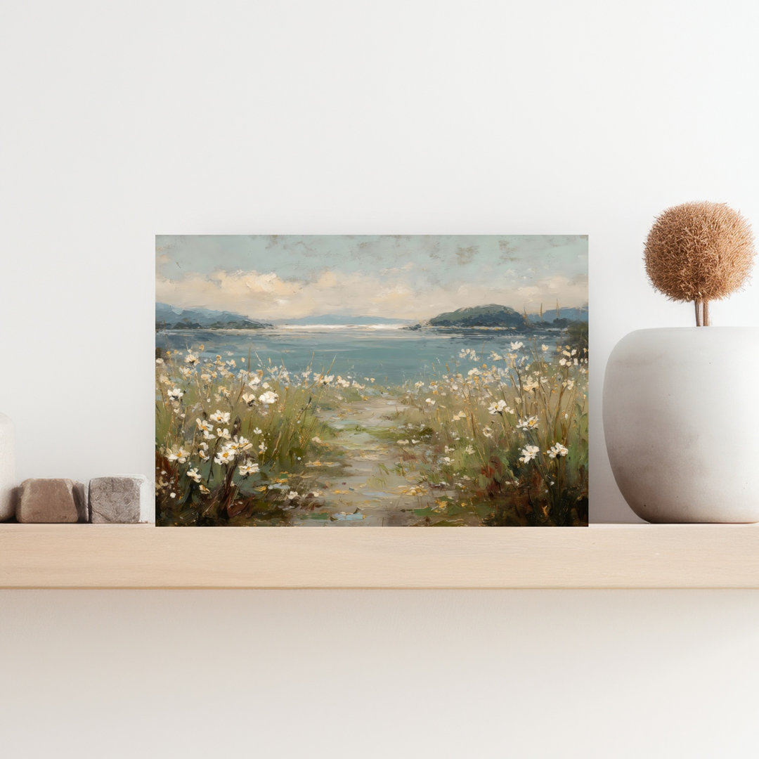 Lake Meadow Abstract Contemporary Wall Art Print