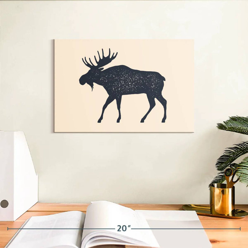 Brampt Moose Silhouette, 8" H x 12" W