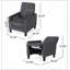 Fauteuil inclinable manuel en lin-1572612984