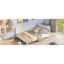 Solid Wood Full Size Daybed/ Bed In White - Elegant Mid-Century Modern Look For Bedroom Extra Durability-230521163-230521160