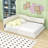 Full Wood Upholstered Daybed-1408766434
