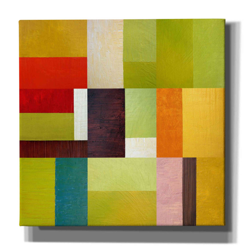 «Color Study Abstract 2», reproduction sur toile tendue, H 12 po x l 12 po x P 0,75 po
