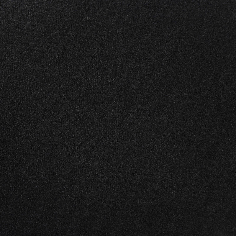Lit à panneaux King, revêtement noir, tête de lit rembourrée, boutons en forme de losange avec barrettes dorées, cadre ouvert pour optimiser l'espace de la chambre