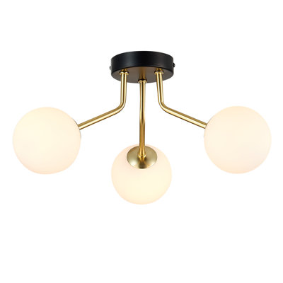 Baudette Glass Flush Mount