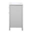 Meuble-lavabo gris 60 po avec lavabo en céramique, bois massif et construction, compartiments de rangement polyvalents 60 po