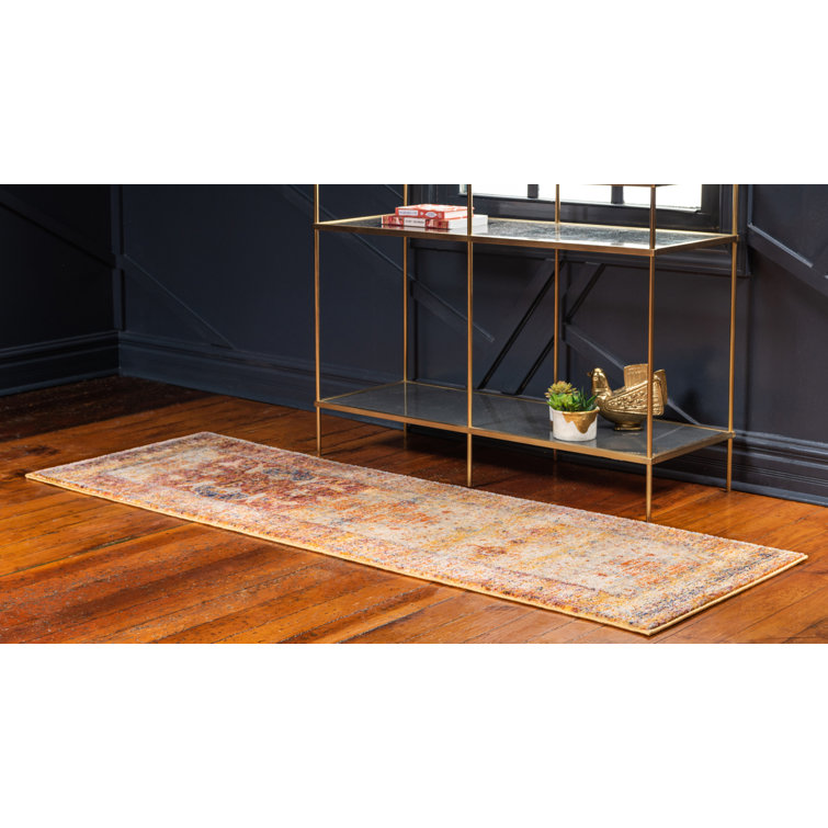 Tapis jaune / orange Polli