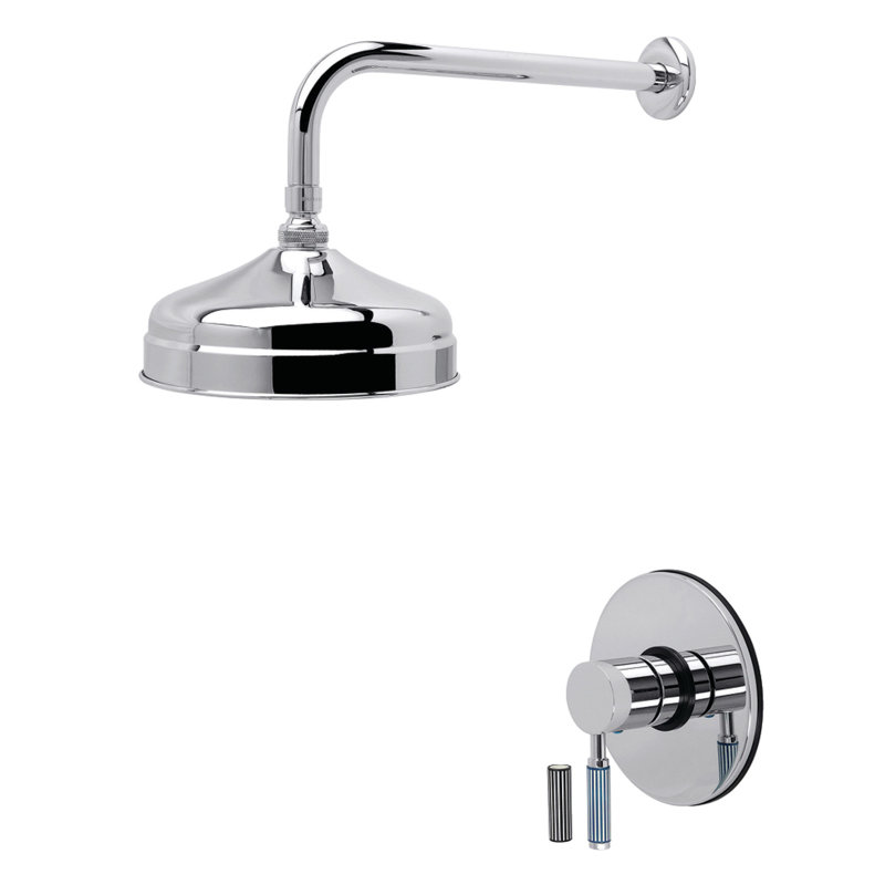 Robinet de douche à pression équilibrée à poignée simple Kingston Brass Verona, Chrome poli