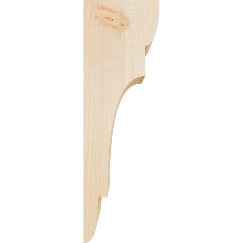 New Brighton Corbel, H 24 po x l 5,5 po x P 8 po, Sapin de Douglas, Lisse