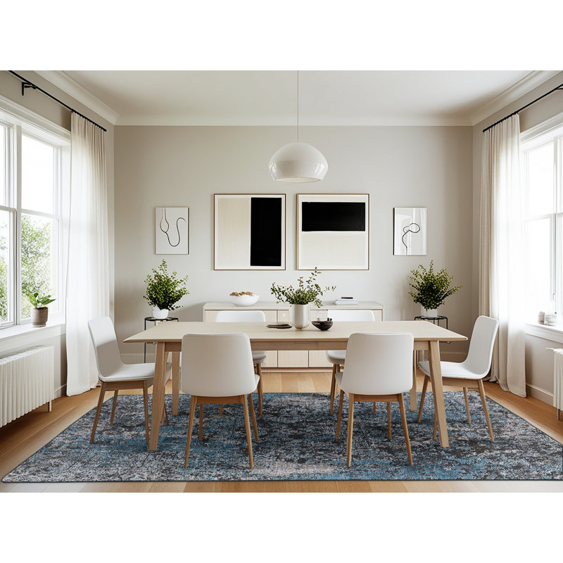 Abstract Indoor Rug, Rectangle 7' x 10'