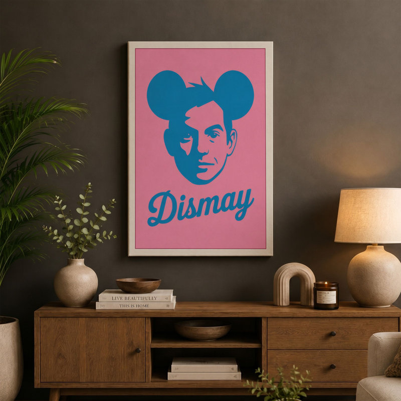 Dismay Typography - Wrapped Canvas, 24x16 - 61.0 x 40.6 cm, Sage Border