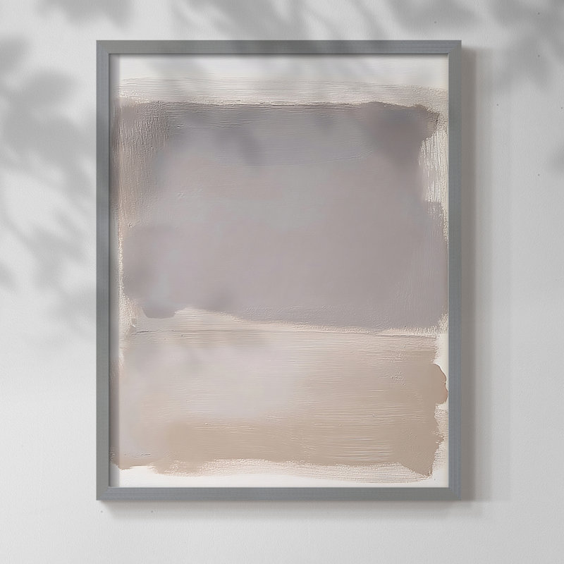 Série ABSTRACT DCCXVI - Impression encadrée de qualité supérieure - Prêt à être accroché - Aucun clou requis, Gris