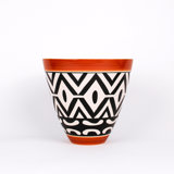 African Handmade Ceramic Dessert Bowl