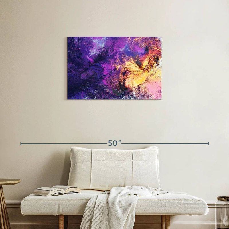 Avery Purple Abstract Texture, 20" H x 30" W