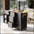 Rolling Kitchen Island with Storage and Rubber Wood Top, Perfect for Modern Kitchens and Enhanced Organization-29651087