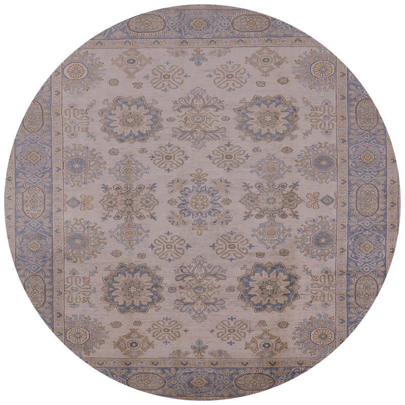Tapis oriental brun / bleu Bershire, Rond 4 pi