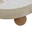 Decorative Round Wood Display Riser, Small Plant Stand, White, 9.7" Dia.-2137733788