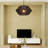 Terra 1-Light Matte Black Natural Twine Chandelier