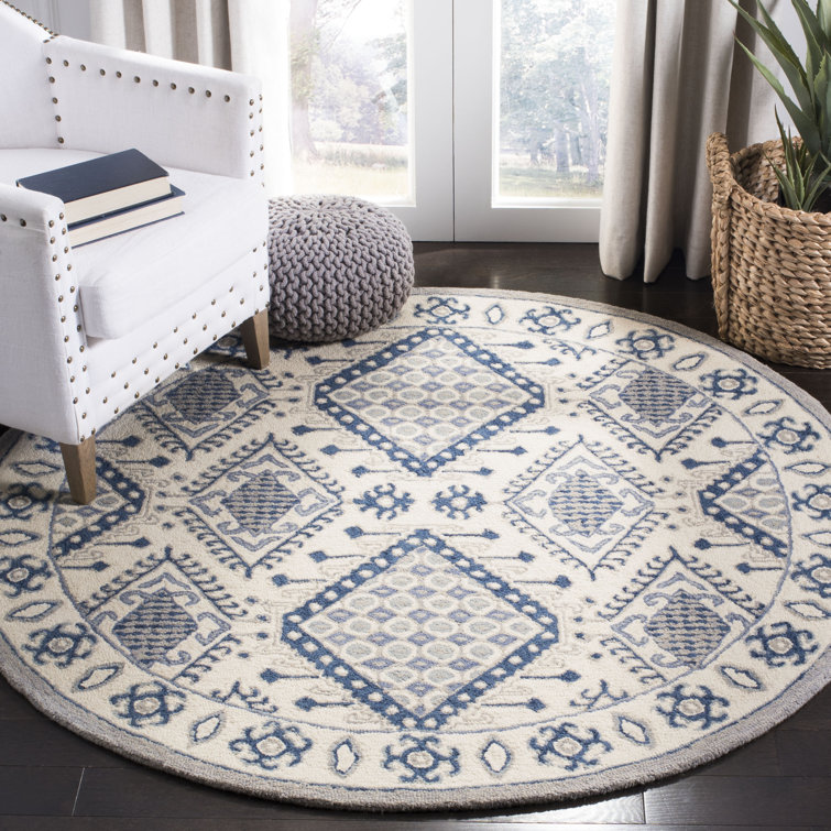 Micro-Loop Hand Tufted Wool Southwestern Rug