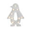Enseigne lumineuse blanche 10,25 "pingouin