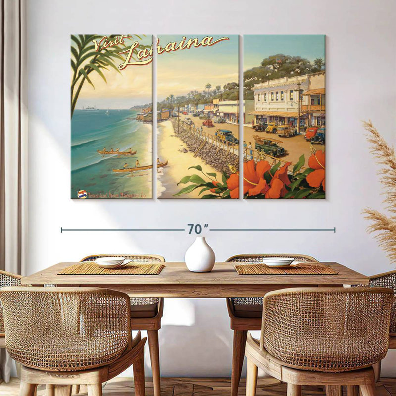 Gillard Visit Lahaina, 32" H x 50" W