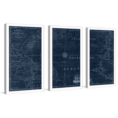 " Sailing Map " 3 - Pieces