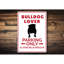 Enseigne en aluminium Bulldog Lover-919280521