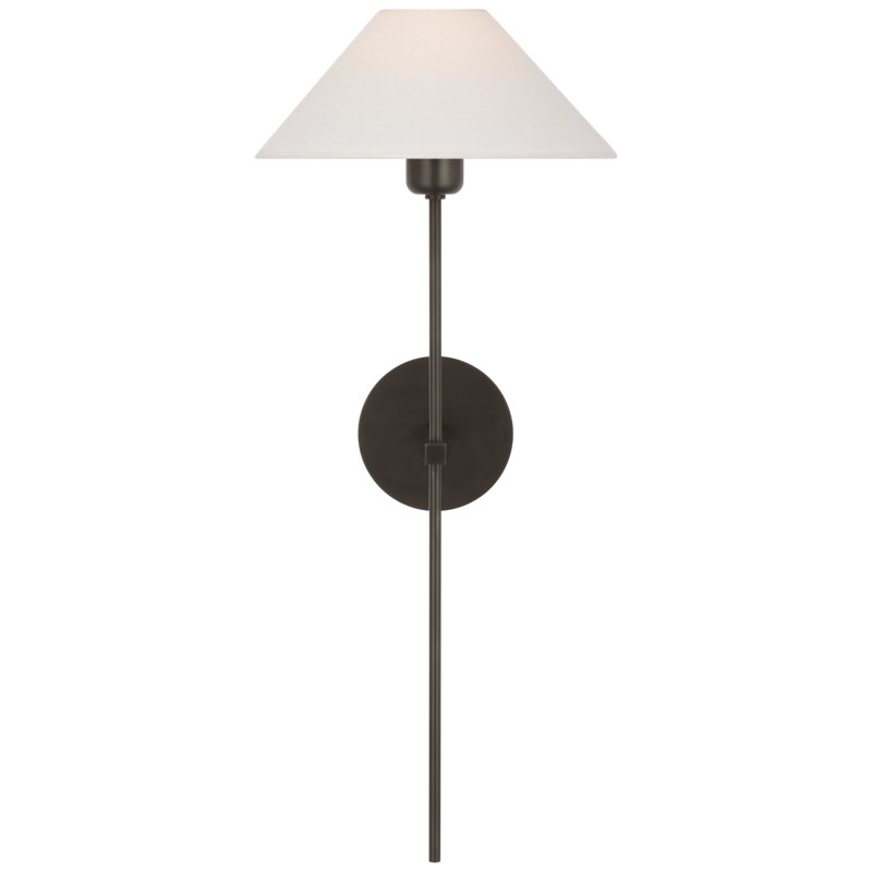 Hackney 1 - Light Candle Wall Light, Hand-Rubbed Antique Brass