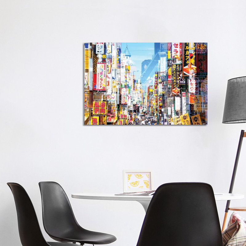 Shinjuku II 1 Piece Wrapped Canvas Painting, 101.6 cm H x 66.04 cm W x 1.91 cm D