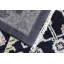 Tapis oriental crème et bleu en laine noué à la main 9 pi x 12 pi 1 po Oriental