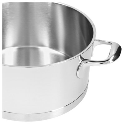 Cocotte ronde en acier inoxydable antiadhésif Demeyere Atlantis