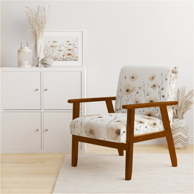 Chaise rembourrée Wildflowers - Chaise neutre Wildflower Field I