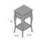Table de bout en bois massif avec rangement Radikha-650015756