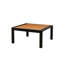 Table basse élégante en forme de V avec 2 cadres en aluminium