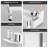 Dish Drying Rack,  Dish Drainers (White)-124404649