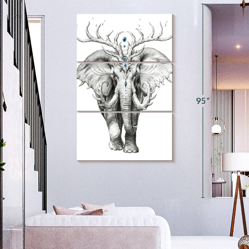 Brampt Elephant Soul, 74" H x 48" W