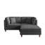 2 Seater Corduroy Corner Sofa -920117138