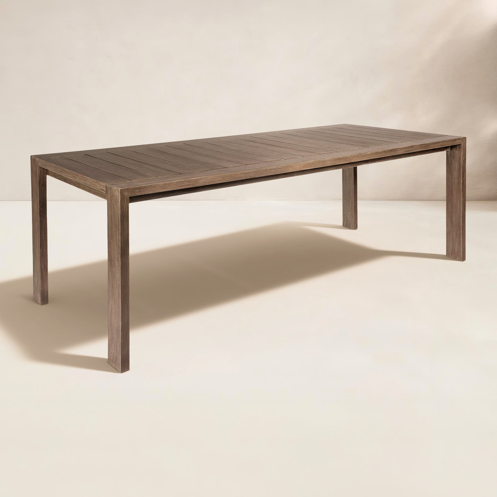 Brittant 82'' Wood Outdoor Dining Table