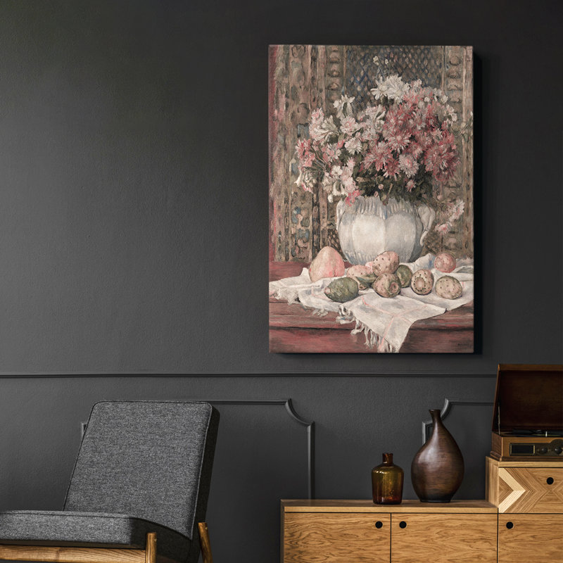 Peinture sur toile encadrée, H 28 po x l 19 po
