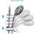 No-Tool Installation 5 Inch Rain Shower & 7-Spray Handheld Combo With 26" Adjustable Slide Bar, Dual Flow 1.8GPM Watersense​-122461371