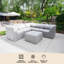Canapé modulaire d'extérieur 6 pièces Big Joe-131128666-62239566