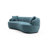 Curved Sofa, 3 Seat Cloud couch sofa Fabric Couch for Living Room-2002800942