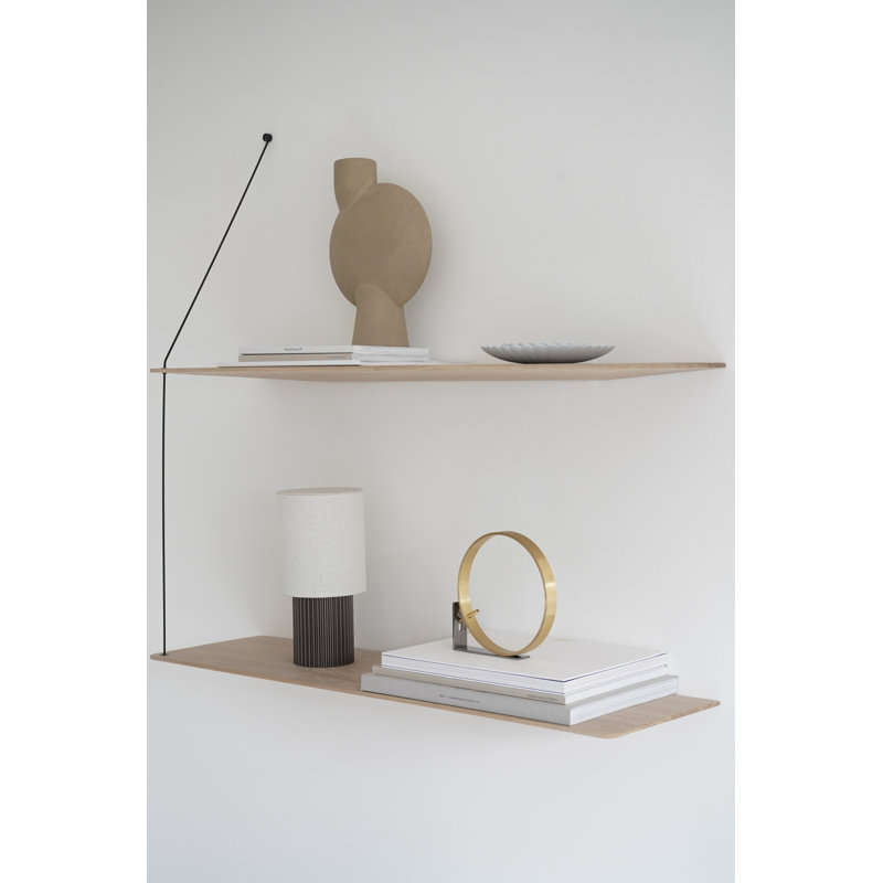 Stedge Shelf (60 Cm), White Oak, 47.2" H x 23.6" W x 8.7" D