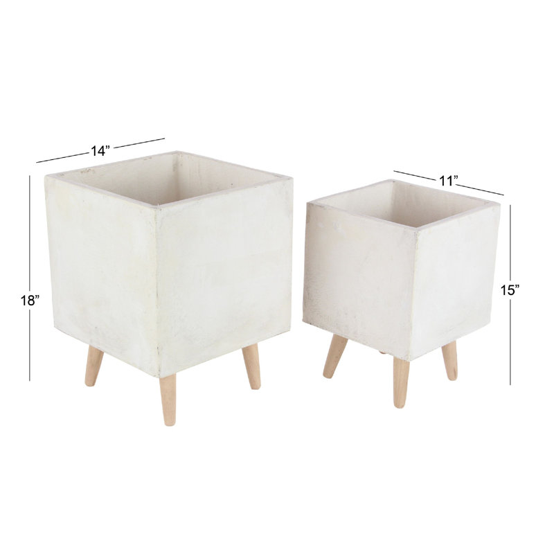 Lorris Planter, White